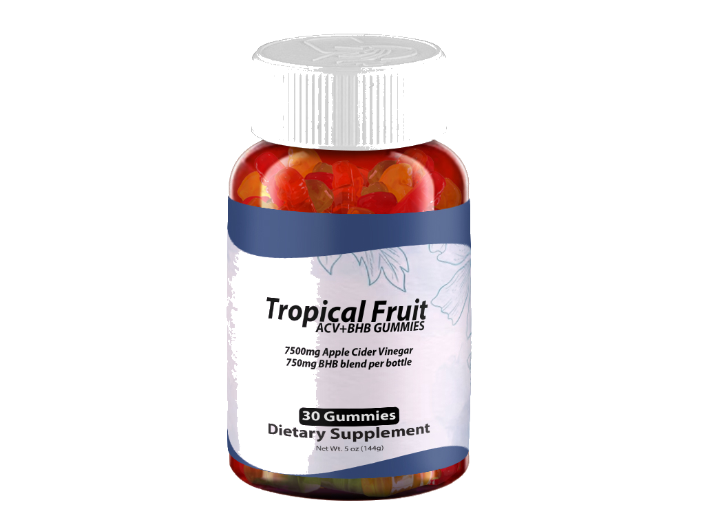 Tropical Fruit ACV+BHB Gummies – 1 Bottle